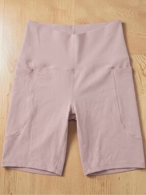 Halara Rare Color Pale Pink Biker Shorts Size Medium